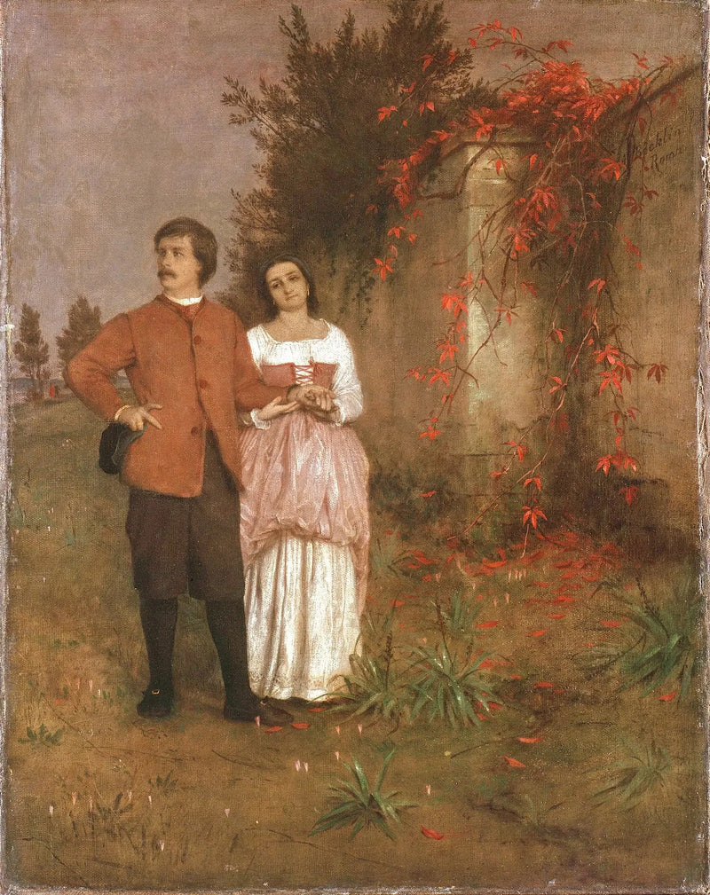 O artista e sua esposa - Arnold Böcklin