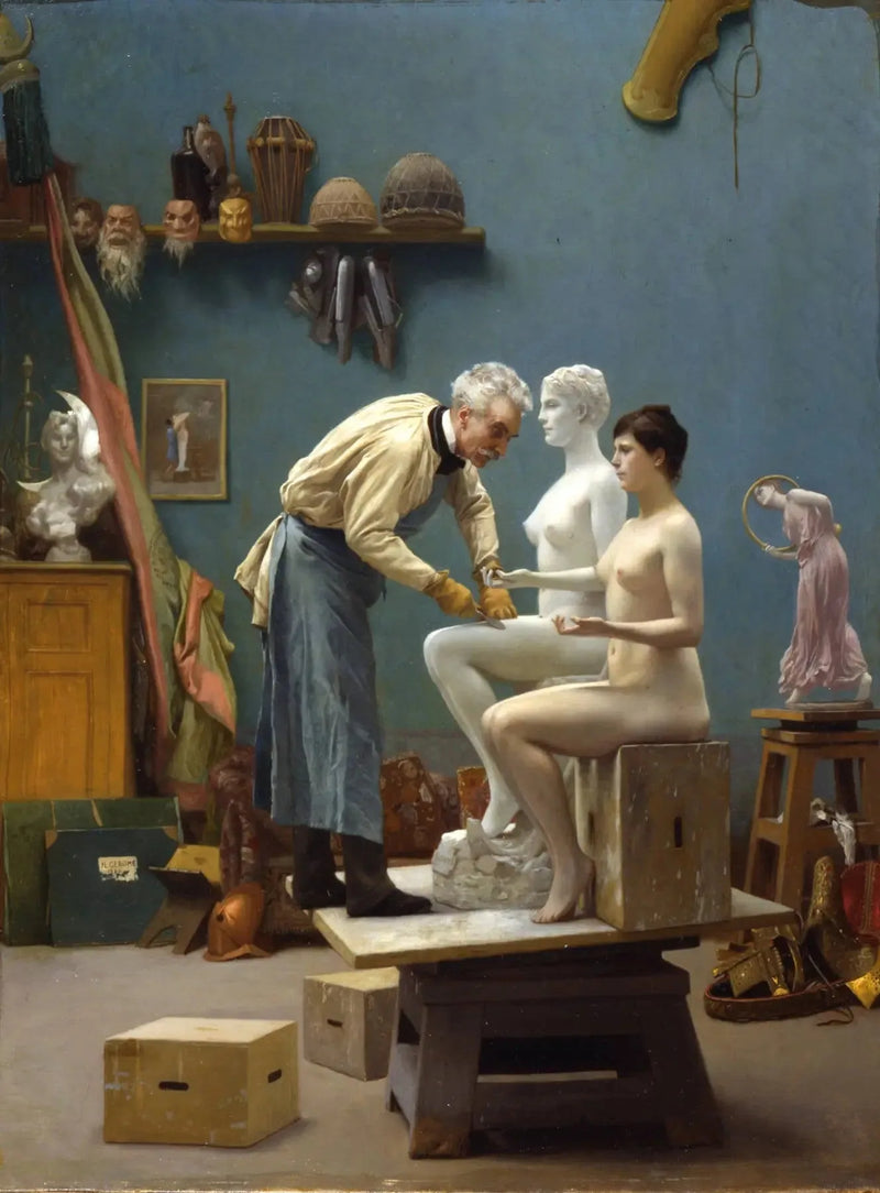 O Artista escultor Tanagra - Jean-Léon Gérôme