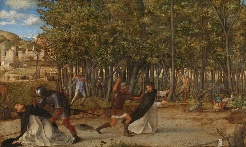 O Assassinato de São Pedro Mártir - Giovanni Bellini