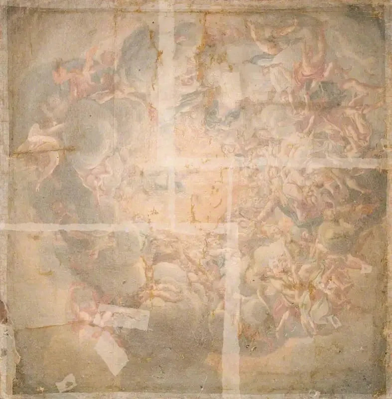 A Assunção da Virgem (cópia da afresco da cúpula da catedral de Parma) - Antonio da Correggio