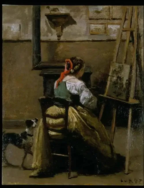 O Atelier de Corot - Jean-Baptiste Camille Corot