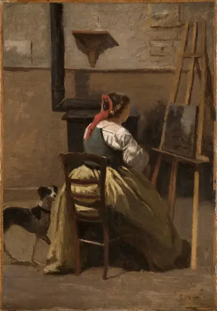 O Atelier de Corot - Jean-Baptiste Camille Corot