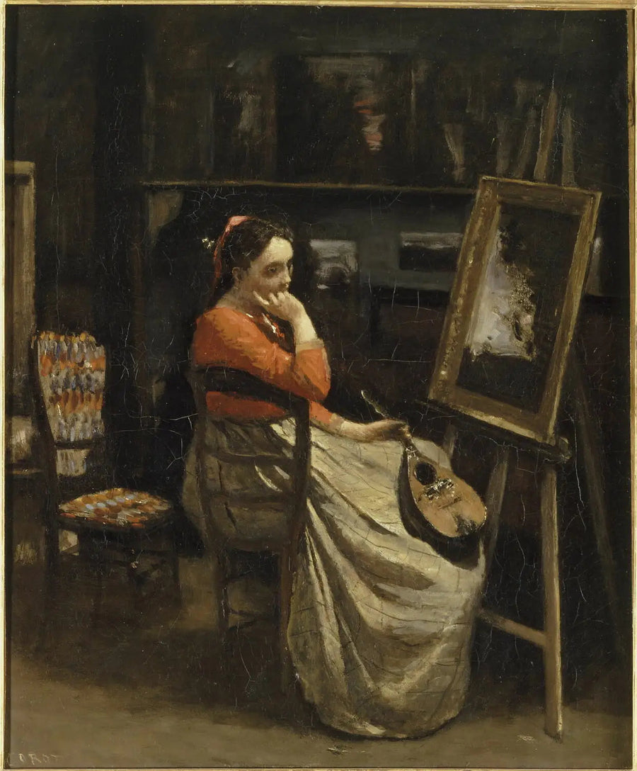 O Atelier de Corot - Jean-Baptiste Camille Corot