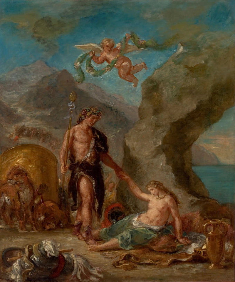 O Outono - Baco e Ariadne - Eugène Delacroix