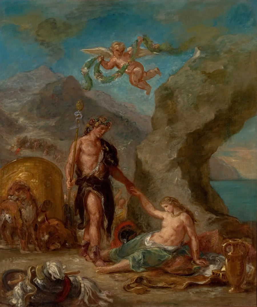 O Outono - Baco e Ariadne - Eugène Delacroix