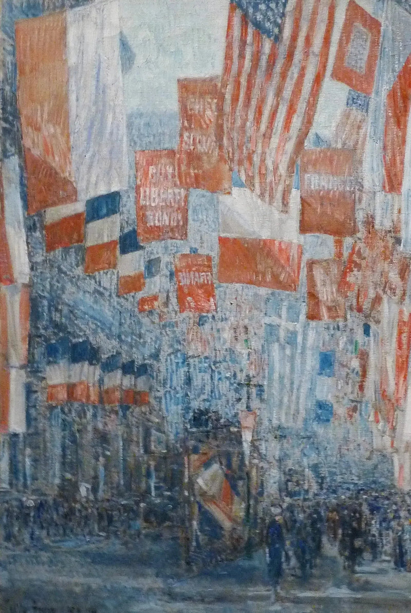 Avenida dos Aliados, 5ª avenida, Nova York - Childe Hassam