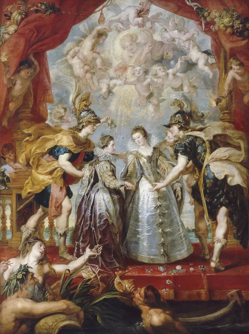 A Troca das Duas Princesas no rio Andaye, em 9 de novembro de 1615 - Peter Paul Rubens