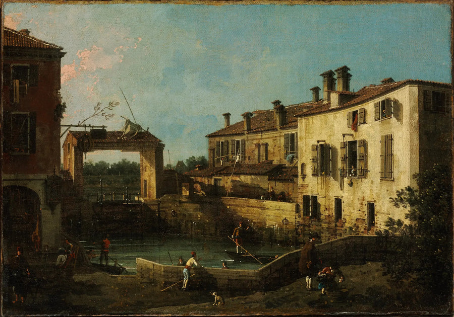 A Eclusa de Dolo - Canaletto