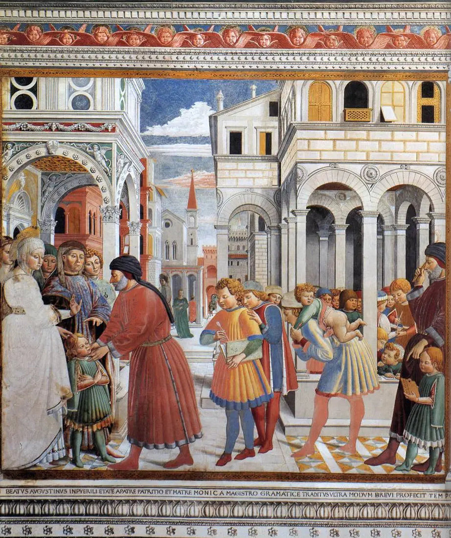 A escola de Tagaste - Benozzo Gozzoli