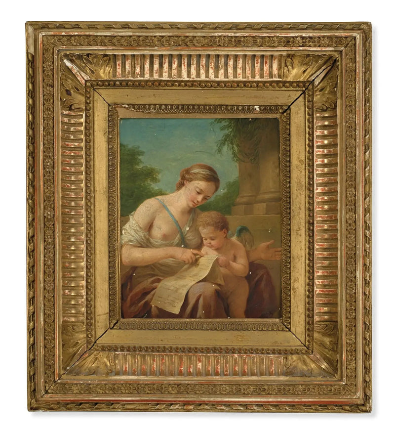 A educação de Cupido - Louis Jean François Lagrenée