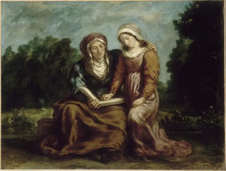 A Educação da Virgem - Eugène Delacroix