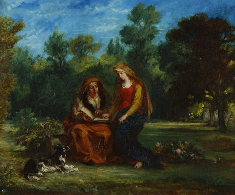 A Educação da Virgem - Eugène Delacroix