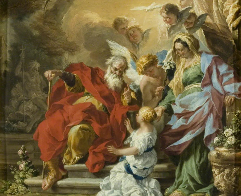 A educação da Virgem - Francesco Solimena