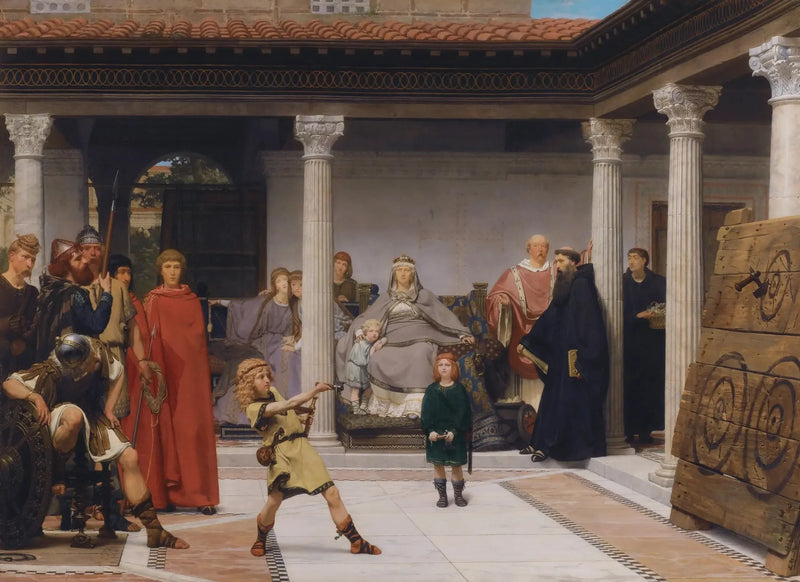 A educação das crianças de Clóvis - Lawrence Alma-Tadema