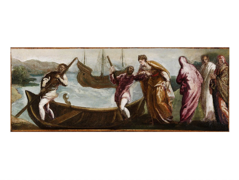 O embarque de Santa Helena para a Terra Santa - Jacopo Tintoretto