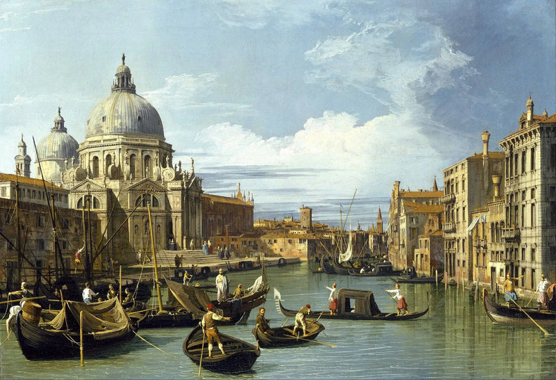 A Boca do Grande Canal, Veneza - Canaletto