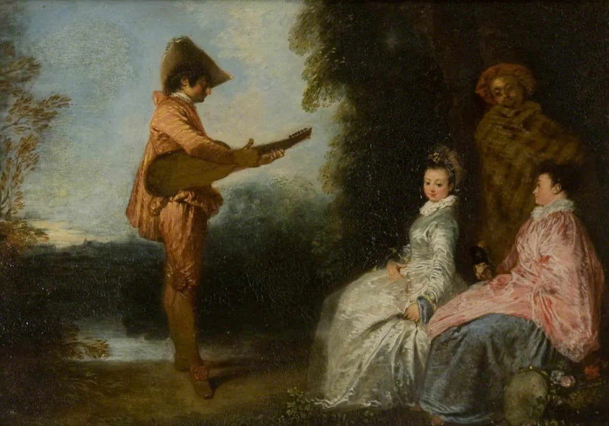 L'enchanteur - Antoine Watteau image 1 reproduction de peinture à l’huile