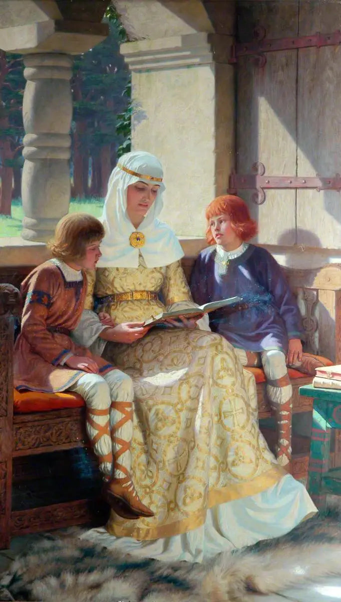 A infância de Alfredo, o Grande - Edmund Blair Leighton