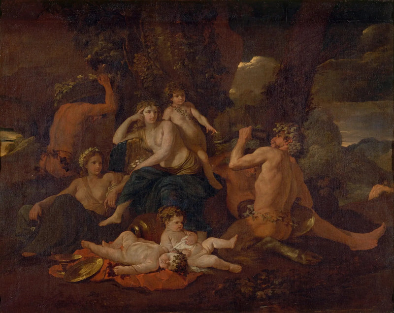 A Infância de Baco - Nicolas Poussin