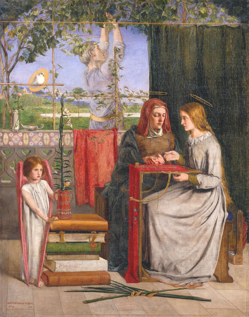 A Infância da Virgem Maria - Dante Gabriel Rossetti