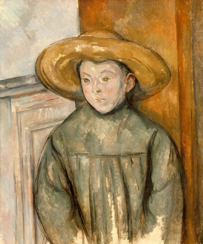 A criança com chapéu de palha - Paul Cézanne