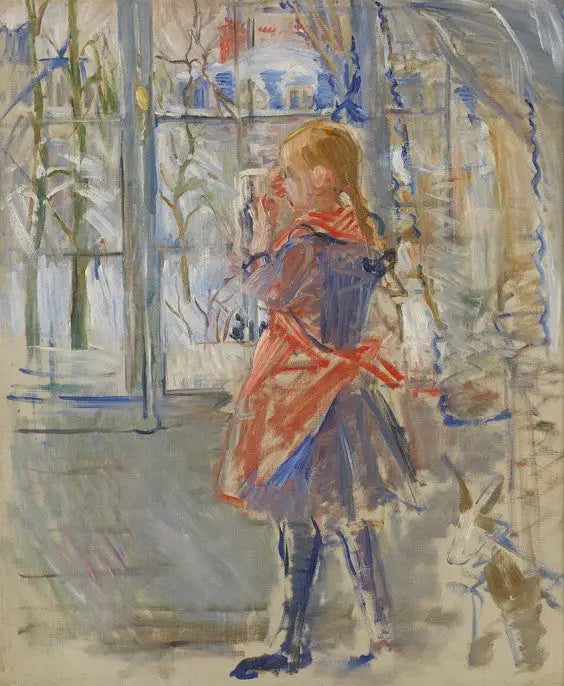 A Criança com Avental Vermelho - Berthe Morisot