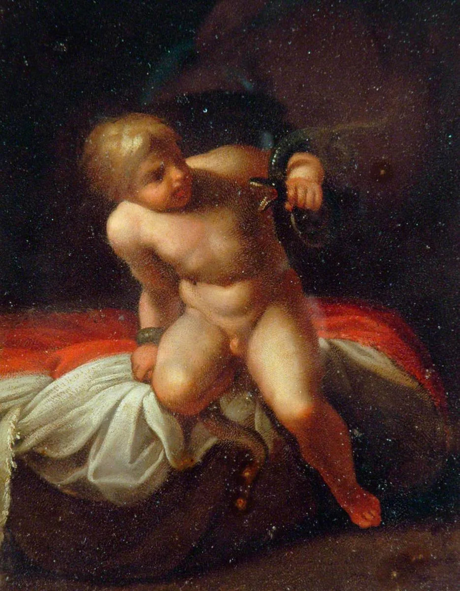 A criança Hércules - Annibale Carracci