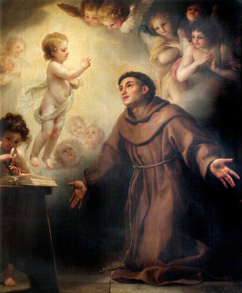 O Menino Jesus aparecendo a Santo Antônio de Pádua - Anton Raphael Mengs