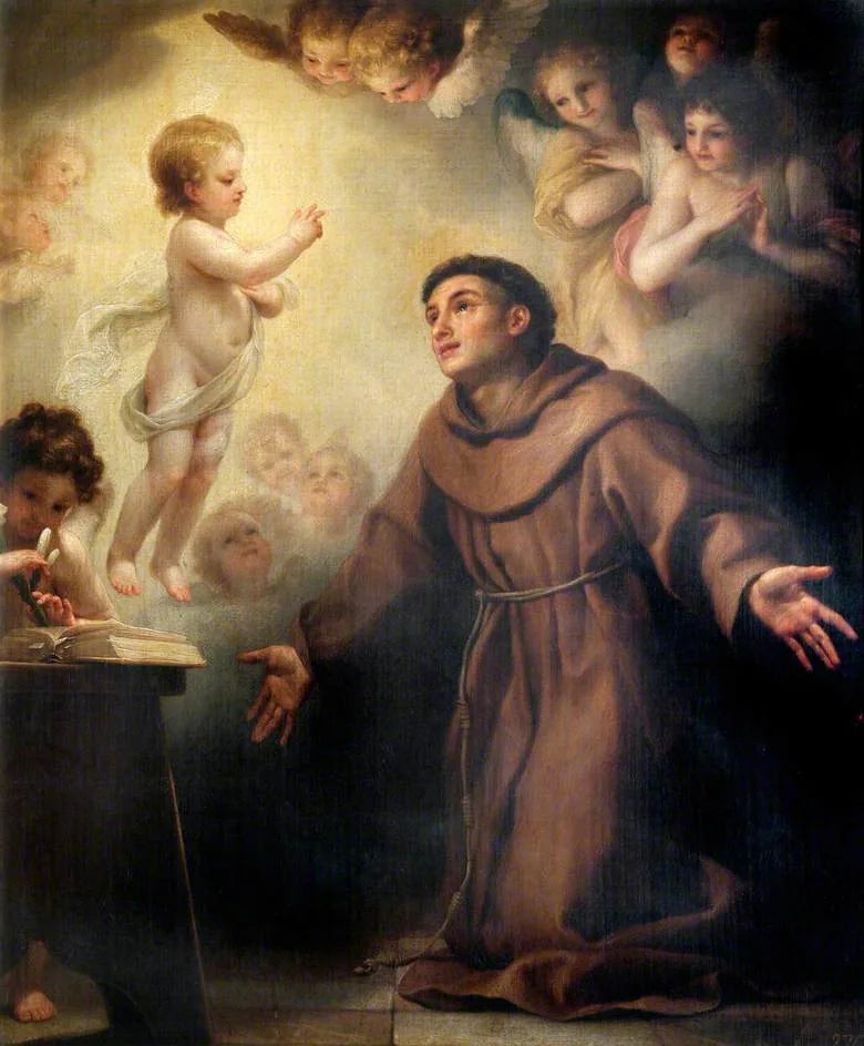 O Menino Jesus aparecendo a Santo Antônio de Pádua - Anton Raphael Mengs