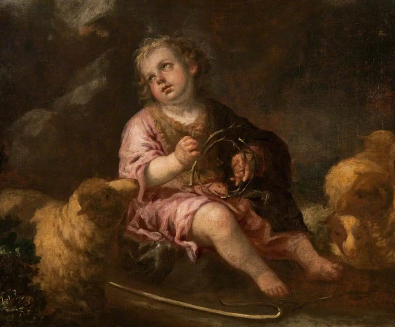 O Menino Jesus como Bom Pastor - Bartolomé Esteban Murillo