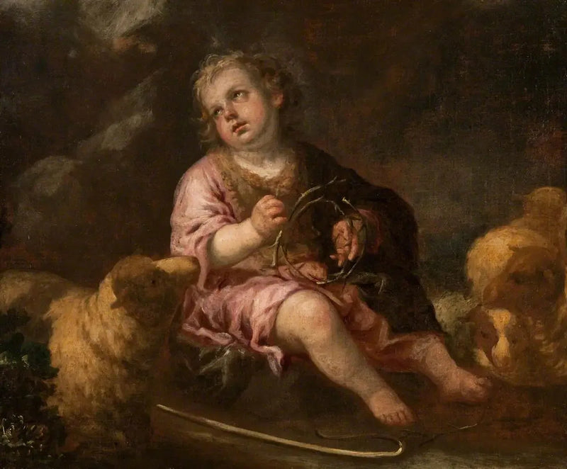 O Menino Jesus como Bom Pastor - Bartolomé Esteban Murillo