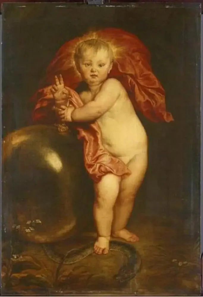 A Criança Jesus como Redentor - Antoine van Dyck