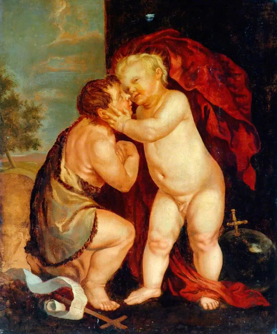 A Criança Jesus e São João Batista - Antoine van Dyck