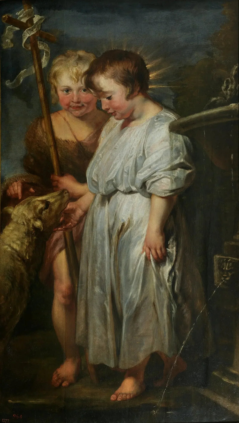 A Criança Jesus, São João e o Cordeiro - Antoine van Dyck