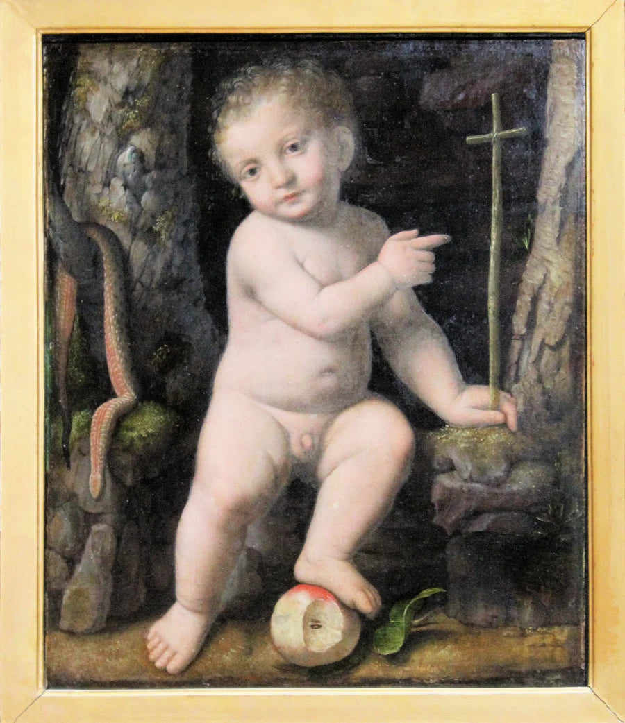 O Menino Jesus, salvador do mundo - Bernardino Luini