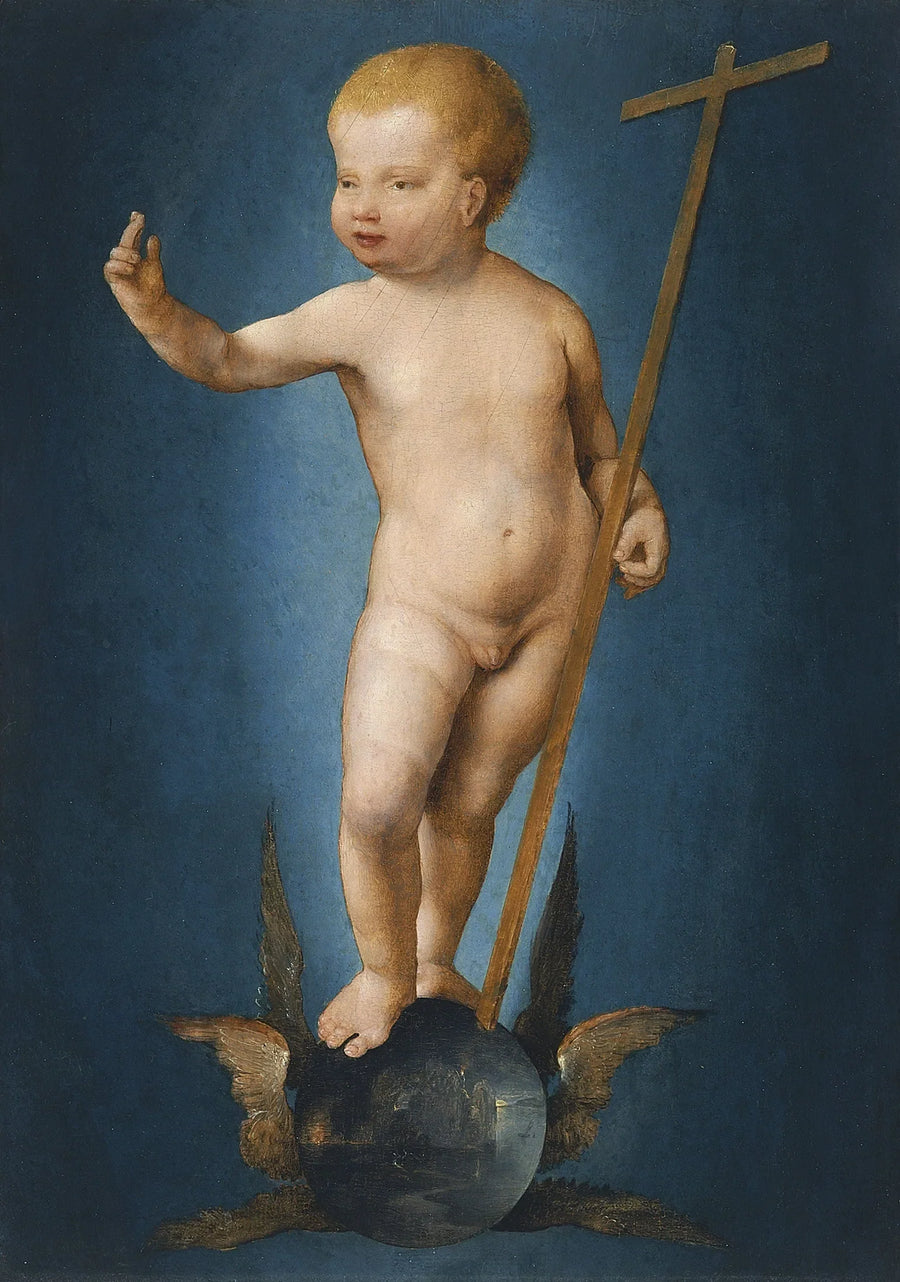O Menino Jesus no globo terrestre - Joos van Cleve
