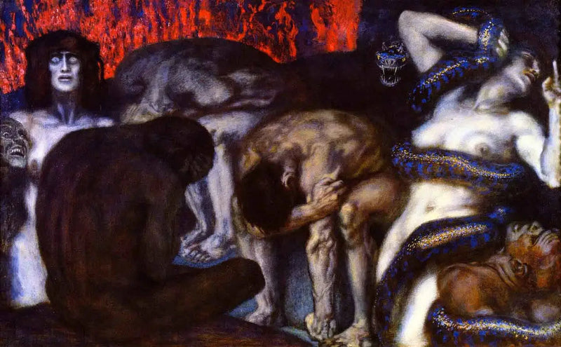 O Inferno - Franz Von Stuck