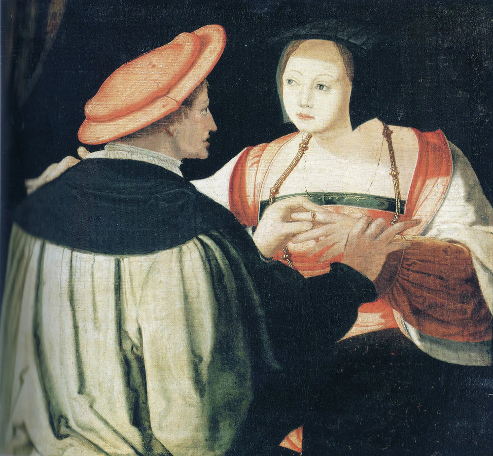 L'engagement - Lucas van Leyden image 1 copie peinte à la main à l’huile