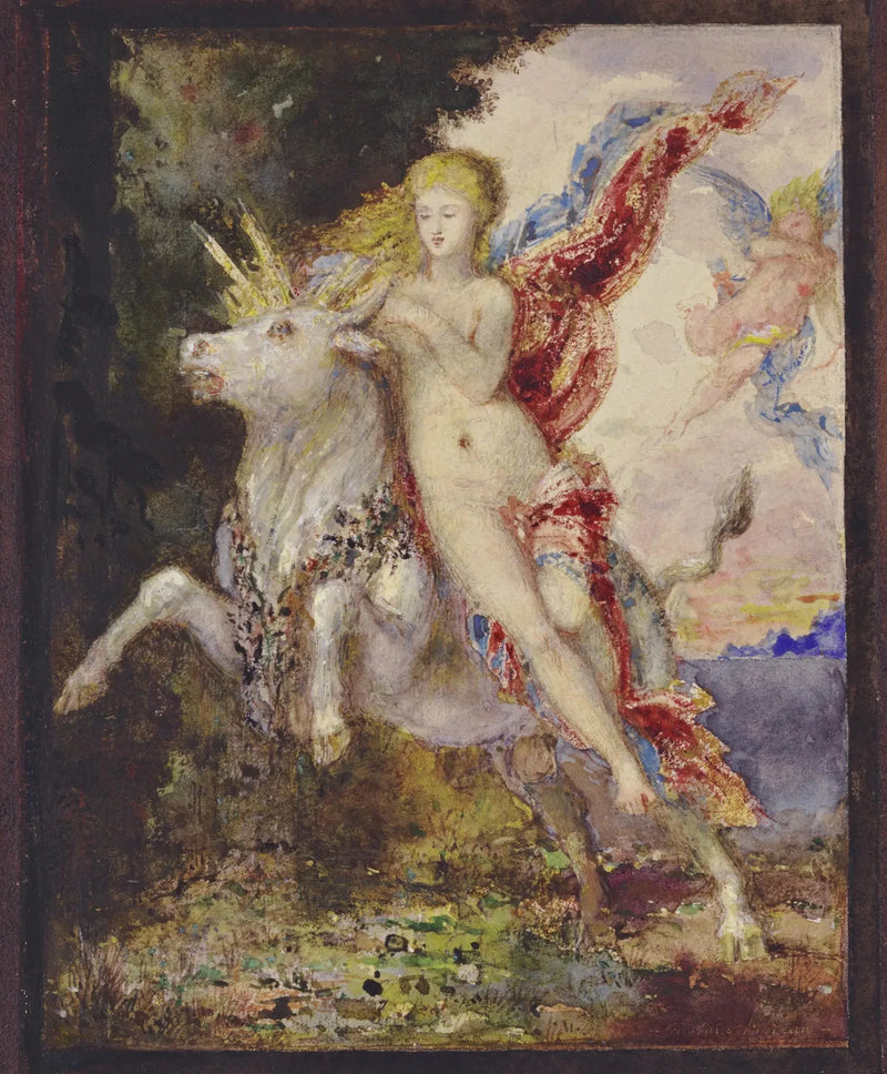 A remoção da Europa - Gustave Moreau