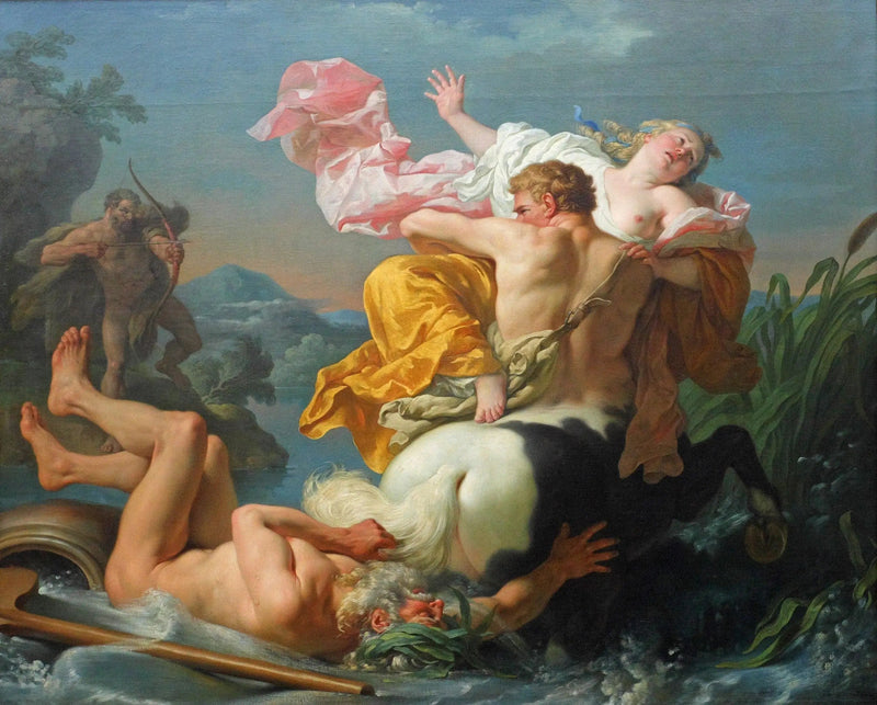A captura de Déjanire pelo centauro Nessus - Louis Jean François Lagrenée