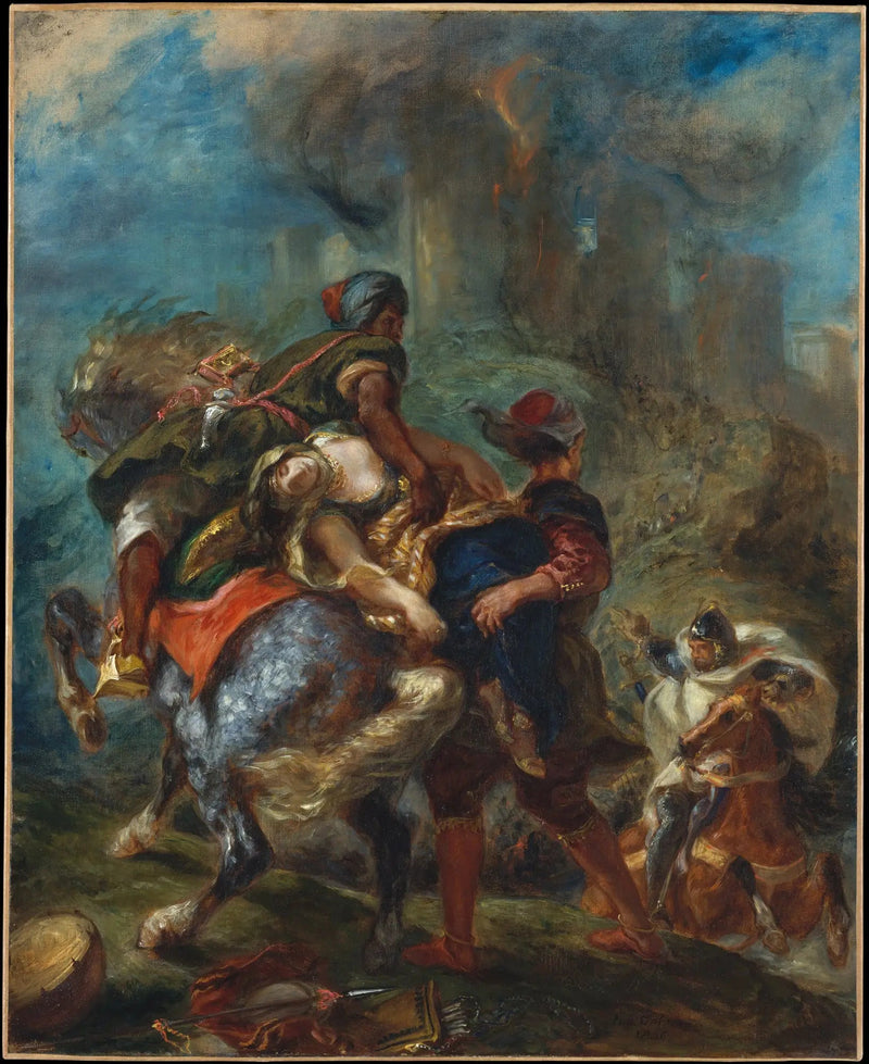 O Rapto de Rebecca - Eugène Delacroix