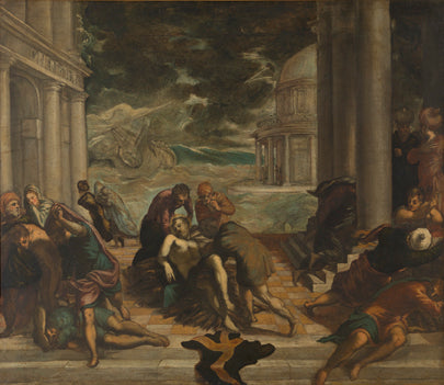 A remoção do corpo de São Marcos pelos cristãos - Jacopo Tintoretto