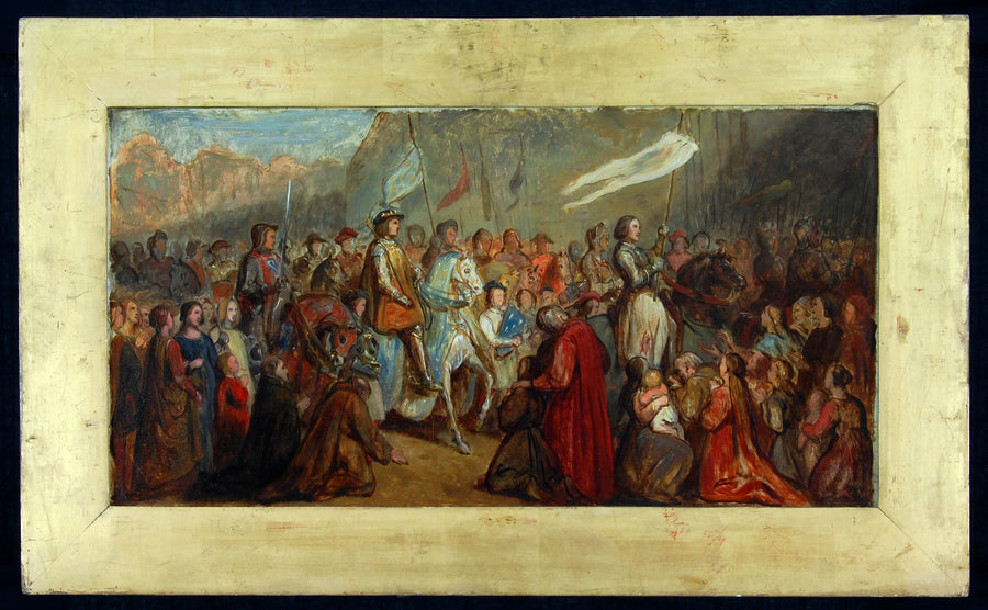 A entrada de Joana d'Arc e Carlos VII em Reims - Ary Scheffer