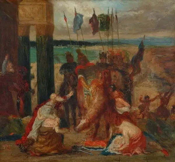 A Entrada dos Cruzados em Constantinopla - Edgar Degas