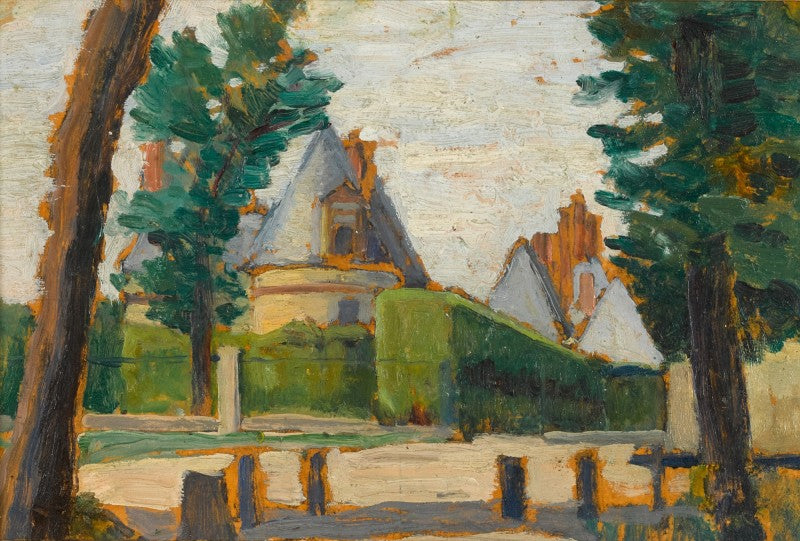 A entrada do castelo - Henri-Edmond Cross