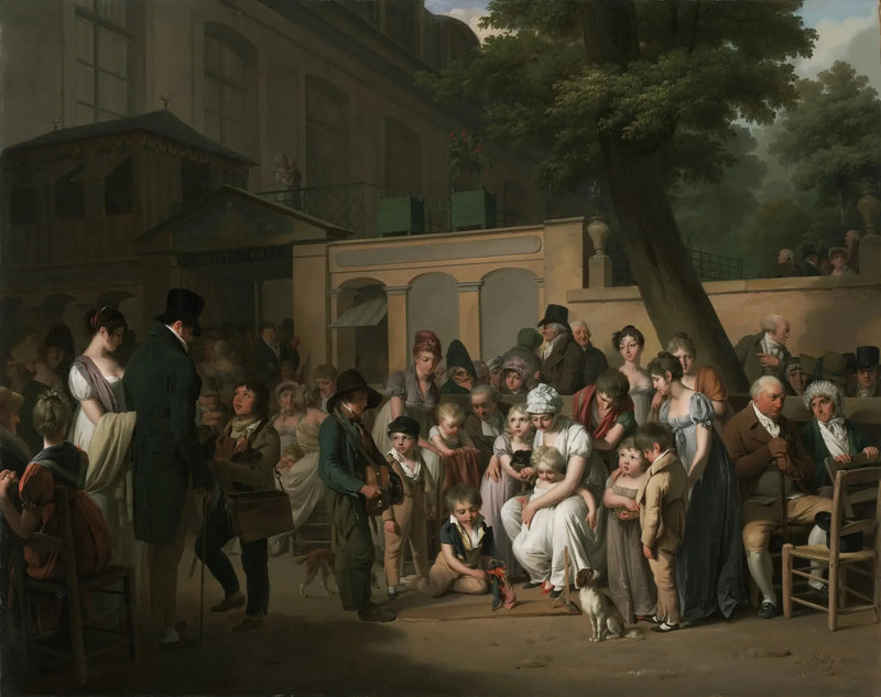 A Entrada do Jardim Turco - Louis-Léopold Boilly