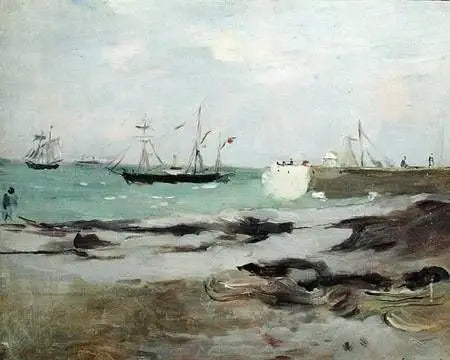 A entrada do porto - Berthe Morisot