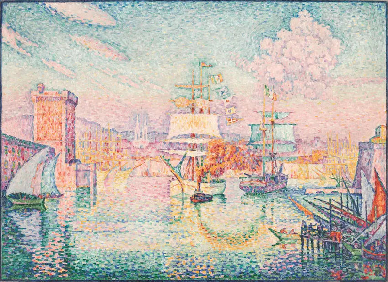 A Entrada do Porto de Marselha - Paul Signac