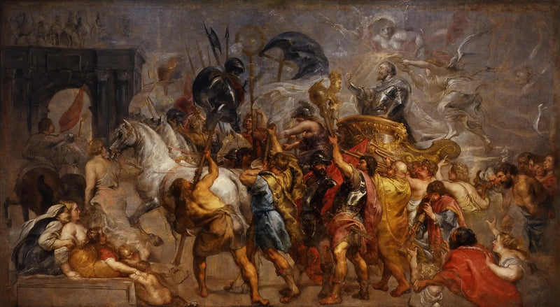 A Entrada Triunfante de Henrique IV em Paris - Peter Paul Rubens