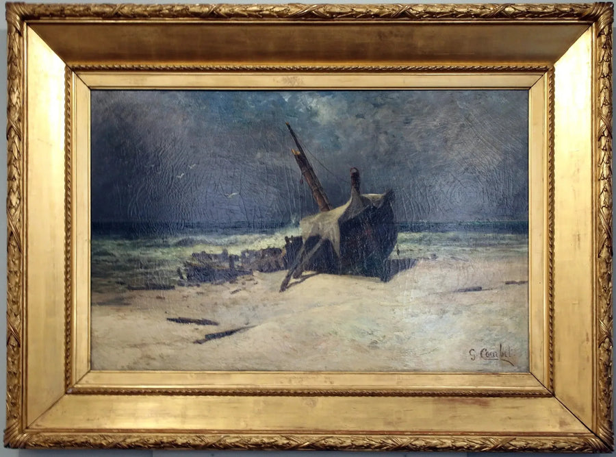 O naufrágio - Gustave Courbet